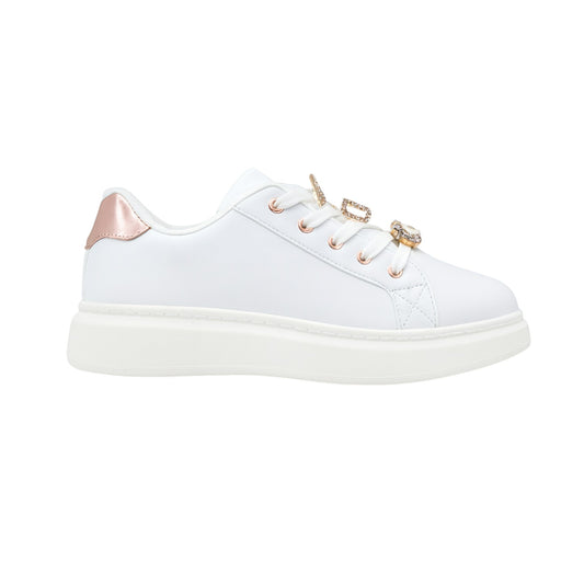 Sneakers donna “4US By Paciotti” VAIANA 02 Collezione Autunno/Inverno 2025/2026 –  Bianco e Rosa