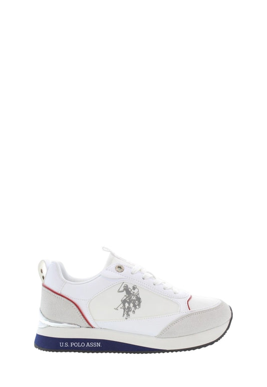 Sneakers donna "U.s. Polo Assn" FRISBY004-WHI Collezione Primavera/Estate 2026 - Bianco multi