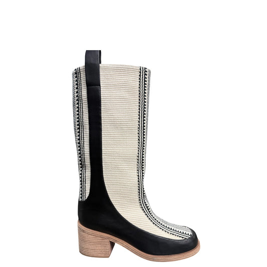 Stivali donna "Antolina" DOMMA.039 Collezione Autunno/Inverno 2025/2026 - Bianco e Nero