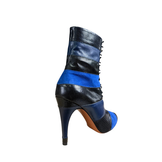 Tronchetti donna "Missoni" HS 0010 Collezione Autunno/Inverno 2025/2026 - Nero e Blu