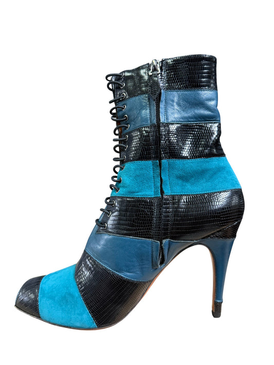 Tronchetti donna "Missoni" HS 0010 Collezione Autunno/Inverno 2025/2026 - Nero e Verde