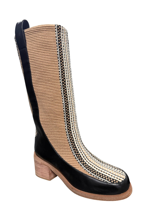 Stivali donna "Antolina" GARA.086 Collezione Autunno/Inverno 2025/2026 - Nero e Camel