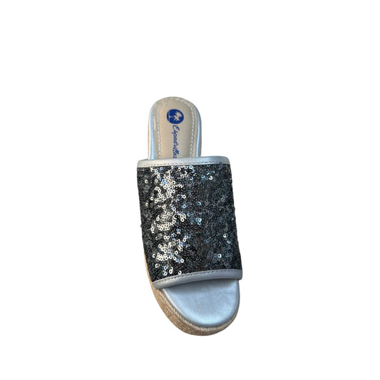 Ciabatte donna "Espadrillas" VALENCIA Collezione Primavera/Estate 2026 - Piombo e Argento