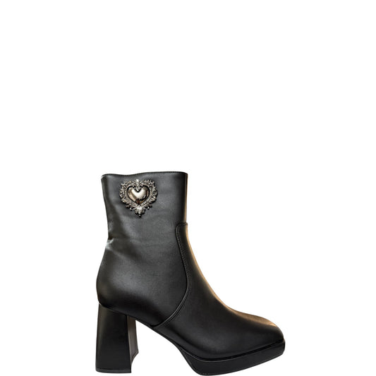 Tronchetti donna "Braccialini" B41-CUORE Collezione Autunno/Inverno - Nero