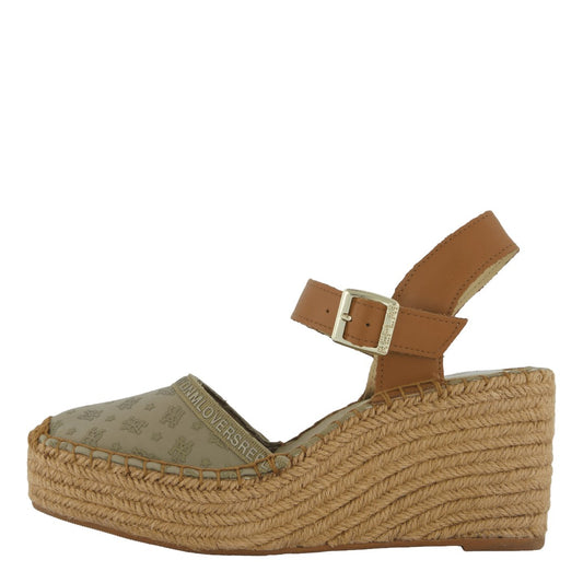 Espadrillas con zeppa "Replay" GWP5L.000 Collezione Primavera/Estate 2026 - Cuoio e Sabbia
