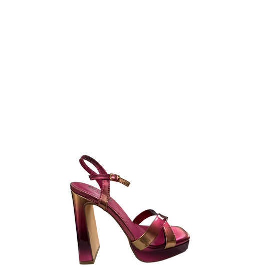 Sandali donna "Menbur" 24836 Collezione Primavera/Estate 2026 - Fucsia e Oro