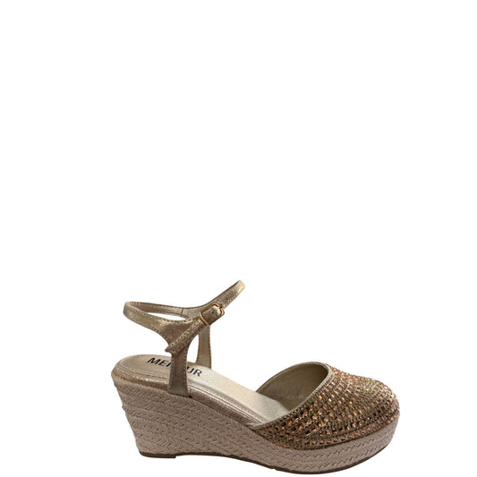 Espadrillas donna "Menbur" 24982 Collezione Primavera/Estate 2026  - Oro e Beige