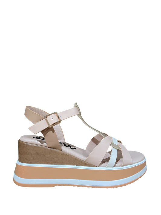 Sandali donna "Menbur" 25609 Collezione Primavera/Estate 2026 - Nude multi