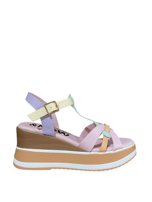Sandali donna "Menbur" 25609 Collezione Primavera/Estate 2026 - Rosa multi