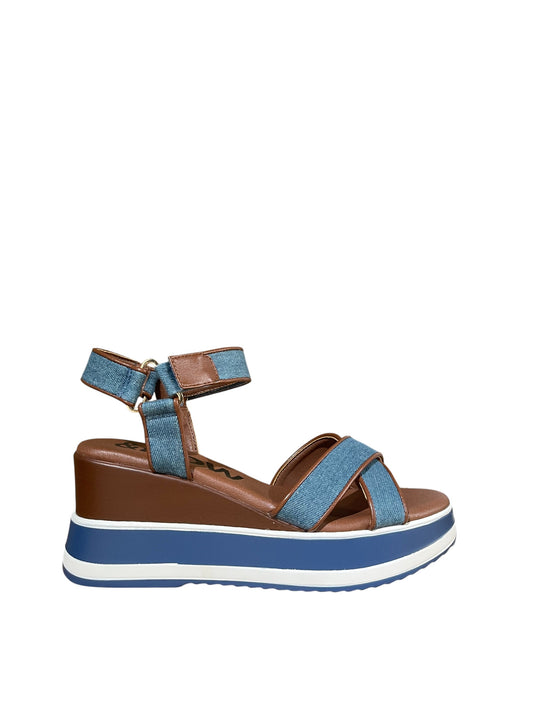 Sandali donna "Menbur" 25602 Collezione Primavera/Estate 2026 - Blu e marrone