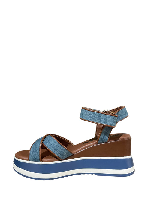 Sandali donna "Menbur" 25602 Collezione Primavera/Estate 2026 - Blu e marrone
