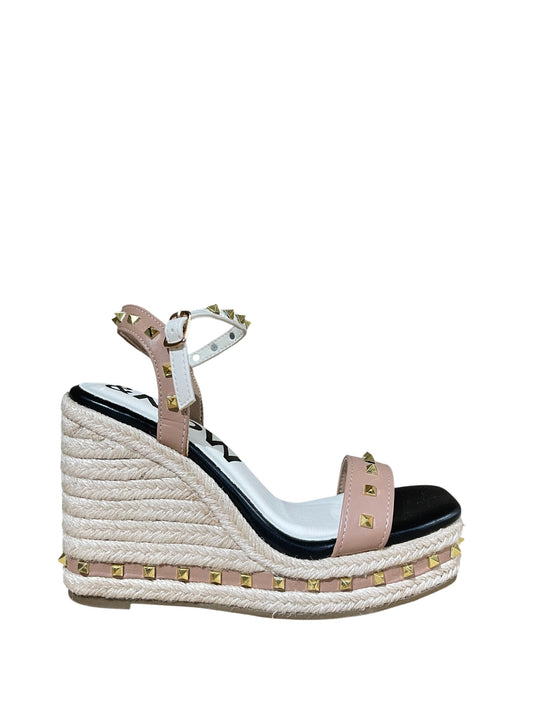Sandali zeppa donna "Menbur" 25347 Collezione Primavera/Estate 2026 - Nude