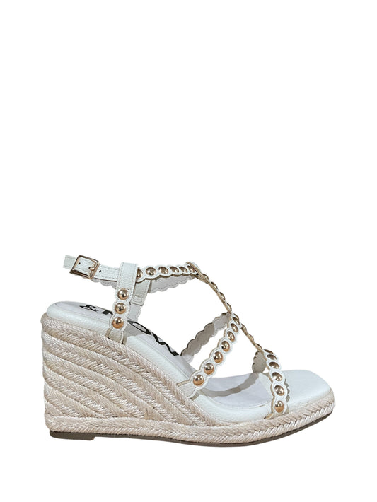 Sandali zeppa donna "Menbur" 24889 Collezione Primavera/Estate 2026 - Burro