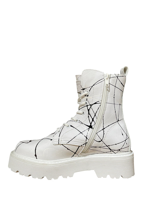 Anfibi donna "Cult" CLW341200 Collezione Primavera/Estate 2026 - Bianco e nero