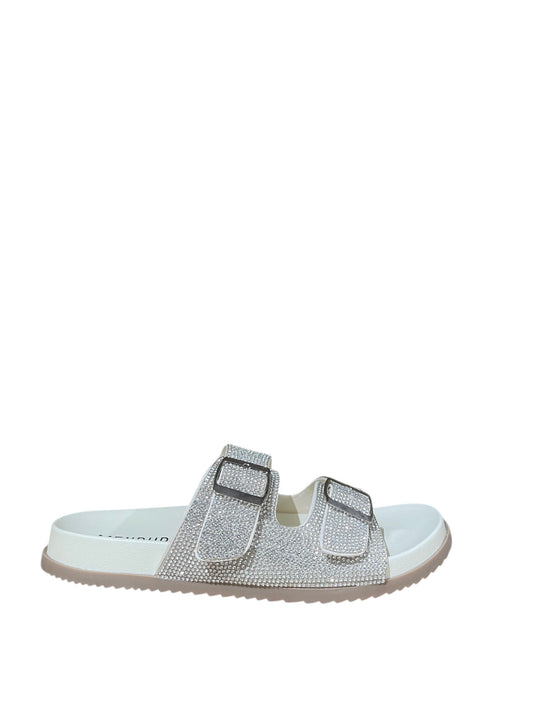 Ciabatte donna "Menbur" 24756 Collezione Primavera/Estate 2026 - Crema e argento