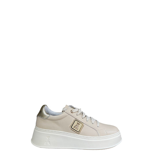 Sneakers donna "Patrizia Pepe" PPJ853 Collezione Primavera/Estate 2026 - Beige e platino