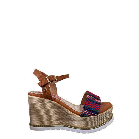 Sandali donna "Replay" GWP6G.000 Collezione Primavera/Estate 2026 fascia multi - Beige e rosso