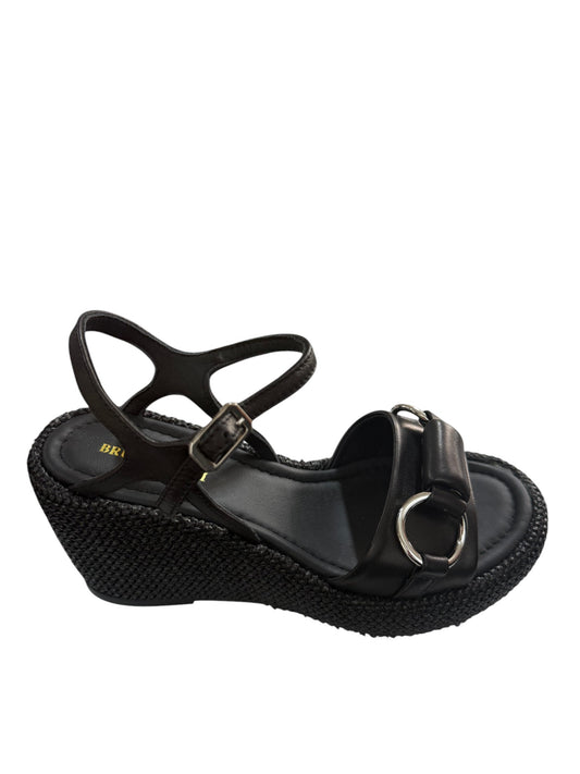 Sandali con zeppa donna "Bruno Premi" BH3004X Collezione Primavera/Estate - Nero