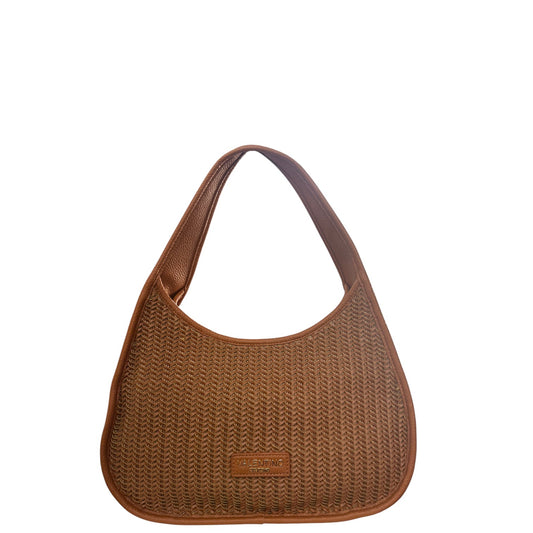 Borsa donna a mano e tracolla "Valentino Creations" VC517 Collezione Primavera/Estate 2026 - Cuoio