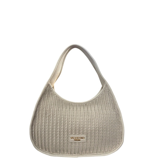 Borsa donna a mano e tracolla "Valentino Creations" VC517 Collezione Primavera/Estate 2026 - Crema