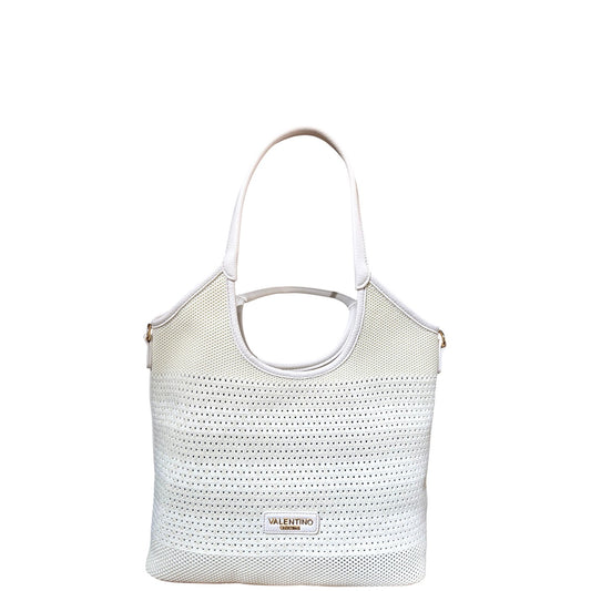 Borsa donna a spalla e a tracolla "Valentino Creations" VC510 Collezione Primavera/Estate 2026 - Crema