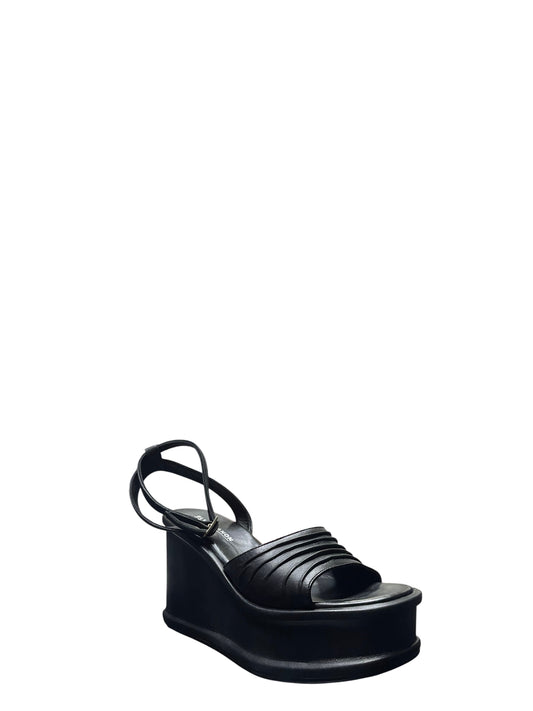 Sandali zeppa donna "Elvio Zanon" ES1903X Collezione Primavera/Estate 2026 - Nero