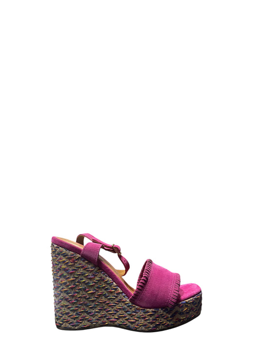 Sandali zeppa donna "Pregunta" 2319507 001 Collezione Primavera/Estate 2026 - Fucsia