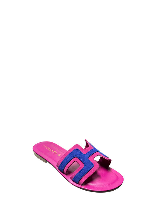 Ciabatte donna "Pregunta" 2525002 002 Collezione Primavera/Estate 2026 - Fucsia e blu