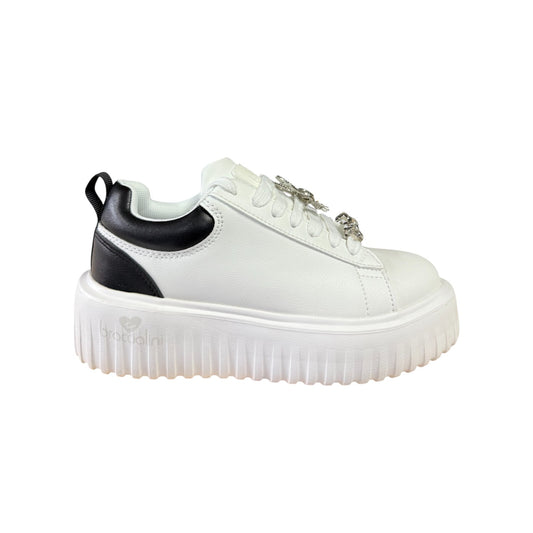 Sneakers donna “Braccialini” BA123 Collezione Autunno/Inverno 2025/2026 – Bianco e Nero