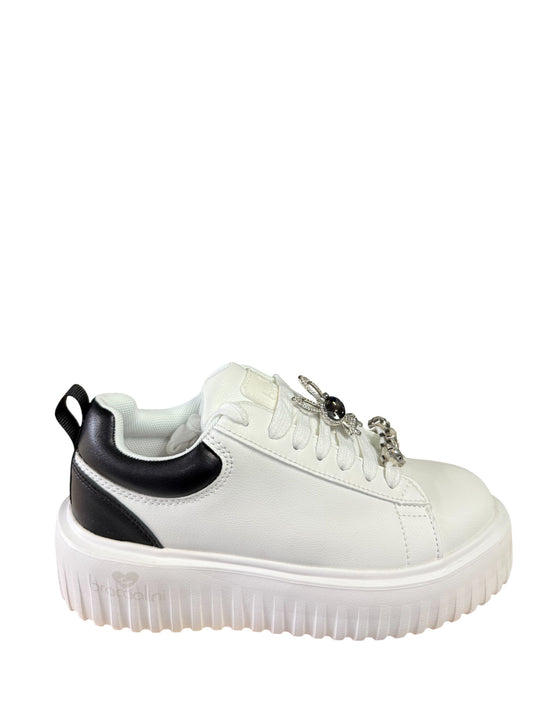 Sneakers donna “Braccialini” BA123 Collezione Autunno/Inverno 2025/2026 – Bianco e Nero