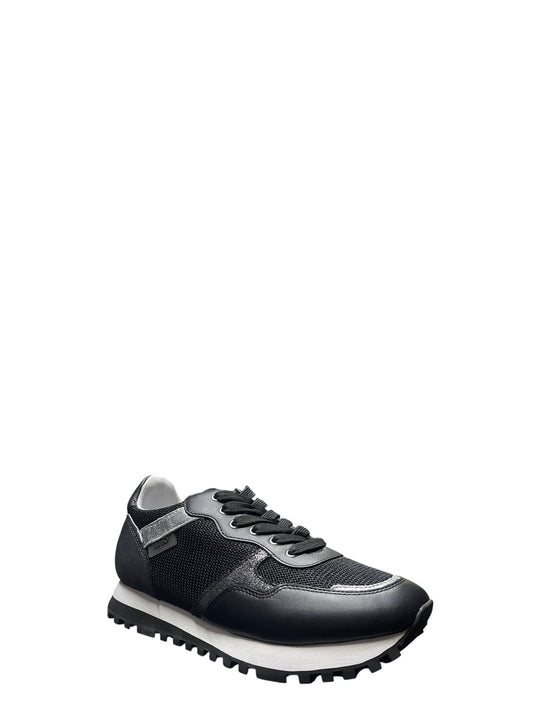 Sneakers donna "Liu Jo" WONDER 01 Collezione Primavera/Estate - Nero e argento