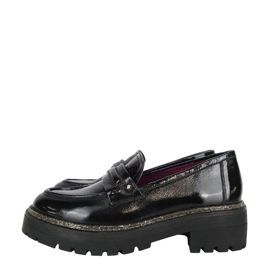 Mocassini donna "Apepazza" F3COMBAT44/PAT Collezione Autunno/Inverno 2025/2026 - Nero