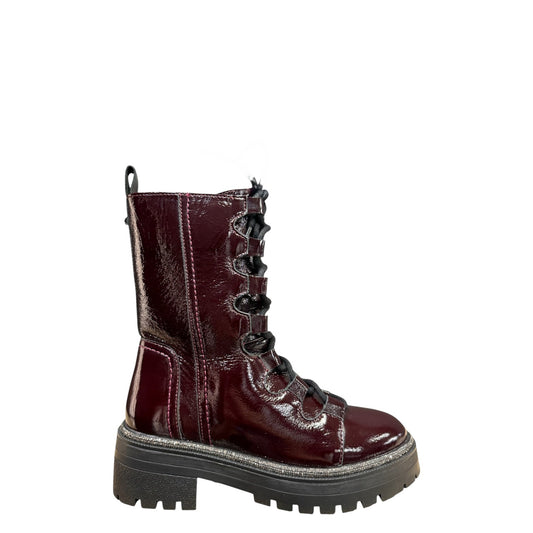 Anfibi donna "Apepazza" F3COMBAT50/PAT Collezione Autunno/Inverno 2025/2026 - Bordeaux