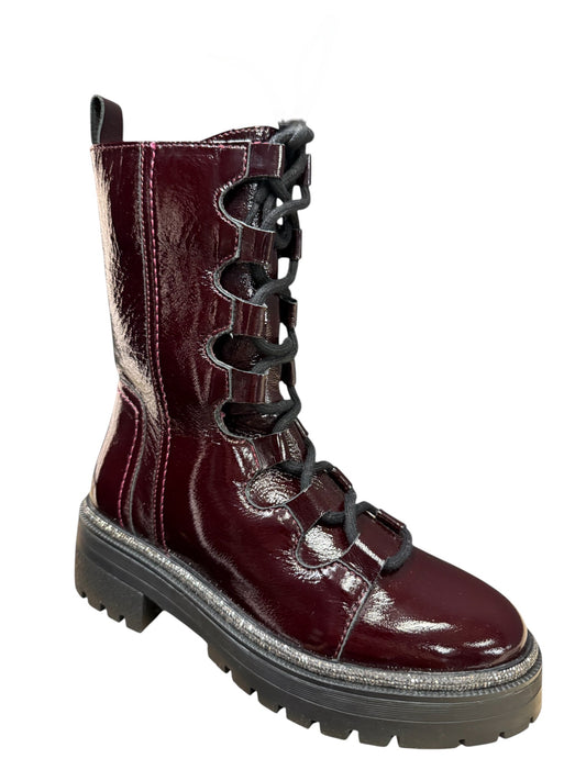 Anfibi donna "Apepazza" F3COMBAT50/PAT Collezione Autunno/Inverno 2025/2026 - Bordeaux
