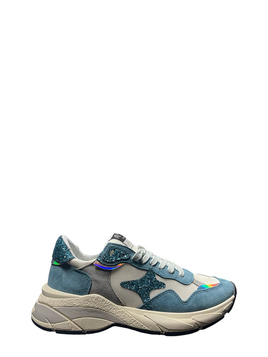 Sneakers donna "AMA BRAND" 4643 Collezione Primavera/Estate 2026 - Celeste multi