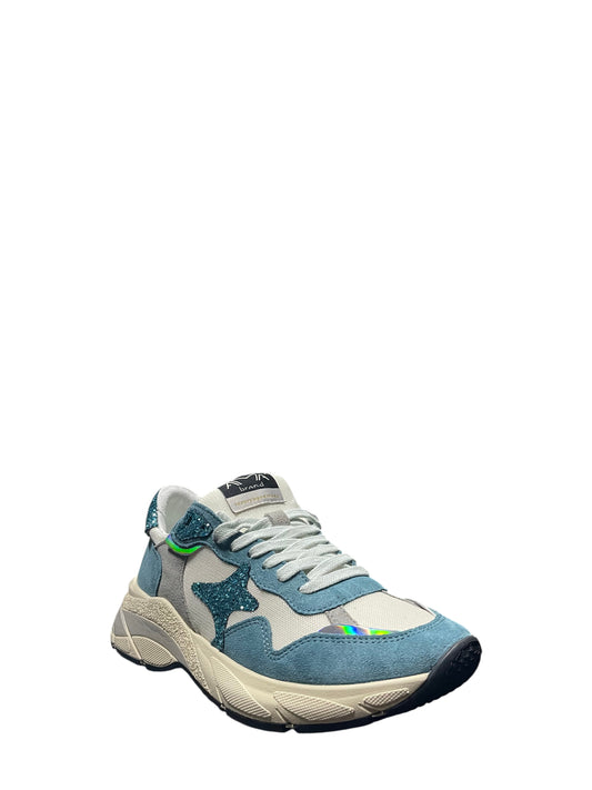 Sneakers donna "AMA BRAND" 4643 Collezione Primavera/Estate 2026 - Celeste multi
