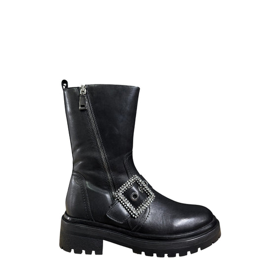 Stivaletti donna "Apepazza" F3COMBAT49/LEA Collezione Autunno/Inverno 2025/2026 - Nero