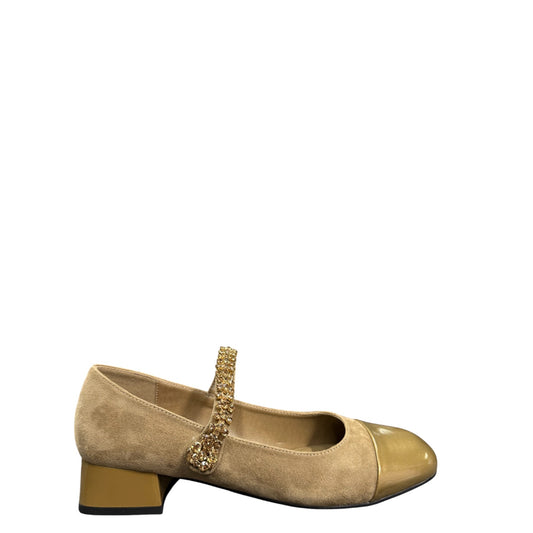 Ballerine donna "Braccialini" L2 Collezione Autunno/Inverno 2025/2026 - Sabbia e Oro