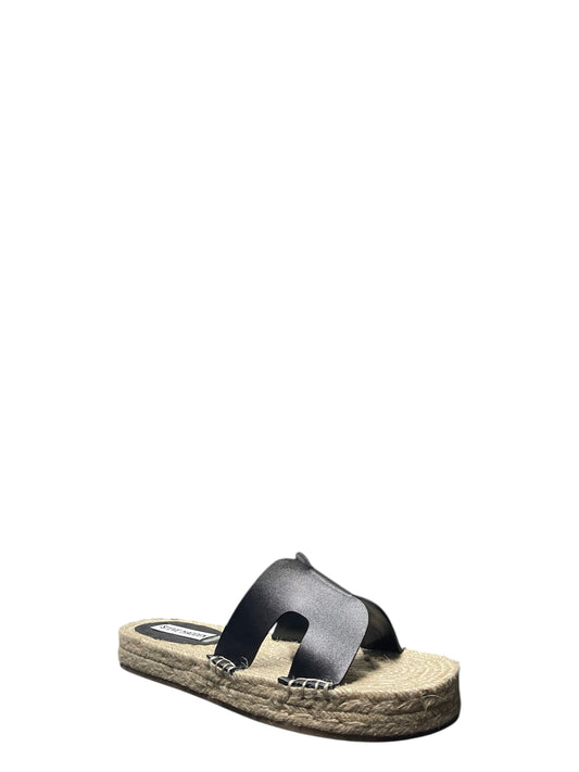 Ciabatte donna "Steve Madden" CHEER UP Collezione Primavera/Estate - Nero e beige