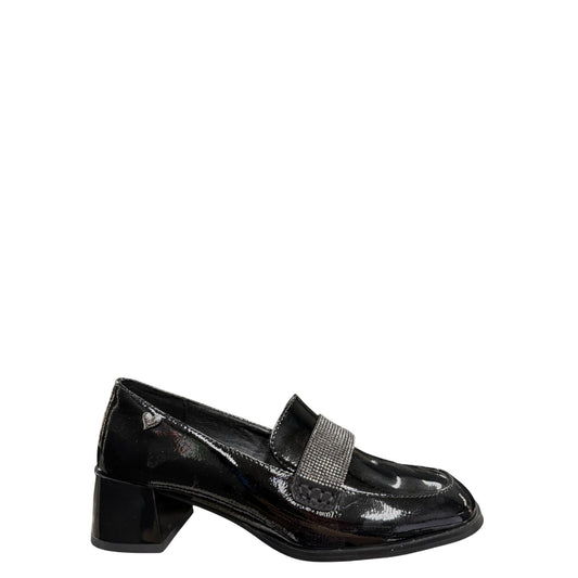 Mocassini con tacco donna "Braccialini" L24 Collezione Autunno/Inverno 2025/2026 - Nero