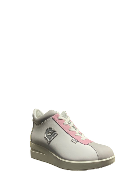 Sneakers donna "Rucoline" Jackie 226 A Bardolino Lam Collezione Primavera/Estate 2026 - Bianco rosa e grigio