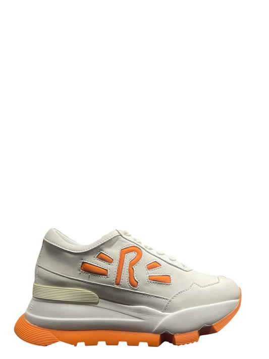 Sneakers Donna “Rucoline” AKI 300 PAMPLONA Collezione Primavera/Estate 2026 – Bianco e Arancione
