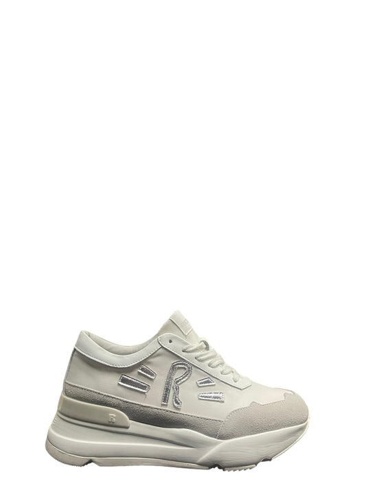Sneakers donna "Rucoline" R-Evolve 4409 Bomber Collezione Primavera/Estate 2026 - Bianco e Grigio