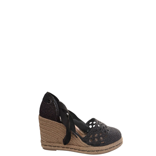Espadrillas donna "Espadrillas" BARCELLONA W08 Collezione Primavera/Estate 2026 - Nero e Beige