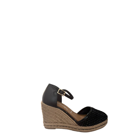 Espadrillas donna "Espadrillas" BARCELLONA W09 Collezione Primavera/Estate 2026 - Nero e Beige