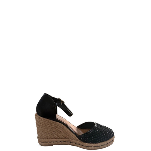 Espadrillas donna "Espadrillas" BARCELLONA W09 Collezione Primavera/Estate 2026 - Nero e Beige