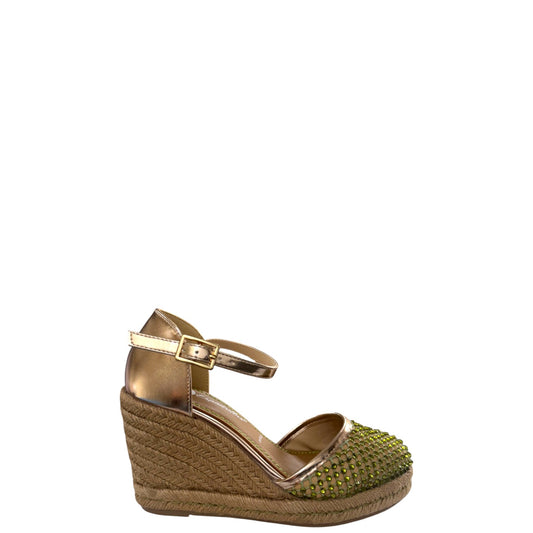 Espadrillas donna "Espadrillas" BARCELLONA W09 Collezione Primavera/Estate 2026 - Verde e Beige