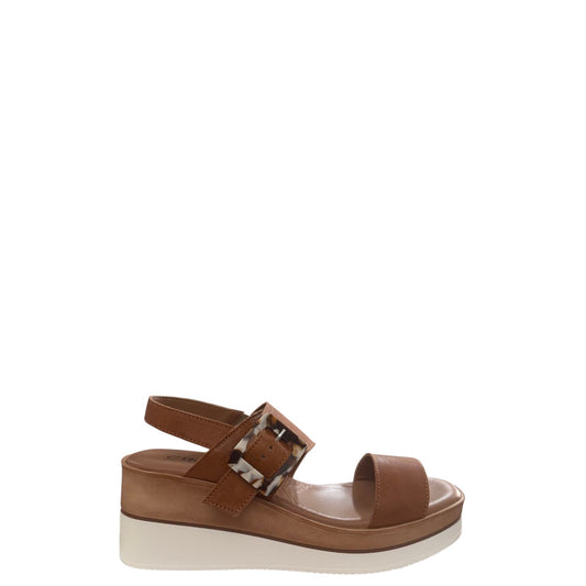 Sandali con zeppa donna "Cinzia Soft" TS71184 002 Collezione Primavera/Estate - Cuoio