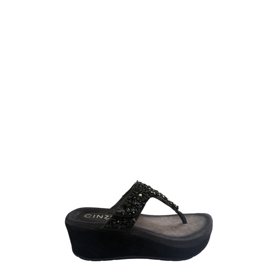 Infradito con zeppa donna "Cinzia Soft" IT1039 001  Collezione Primavera/Estate -  Nero