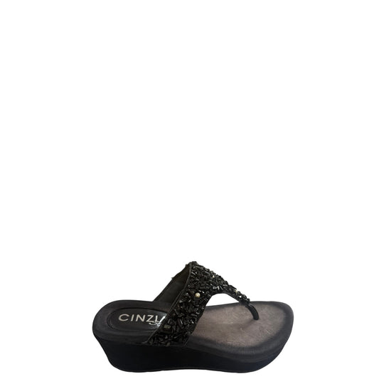 Infradito con zeppa donna "Cinzia Soft" IT1039 001  Collezione Primavera/Estate -  Nero